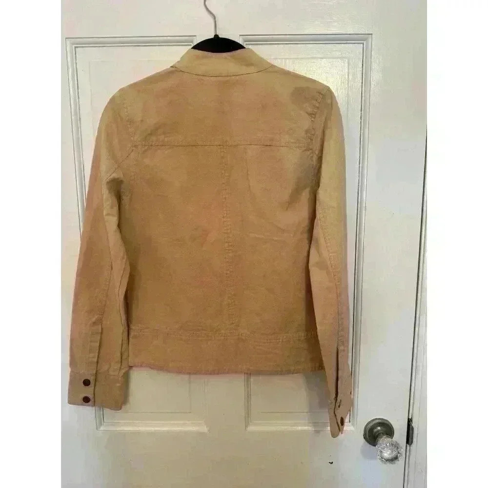 Sanctuary‎ Khaki Safari Utility Zip up Jacket size S EUC - Picture 4 of 4